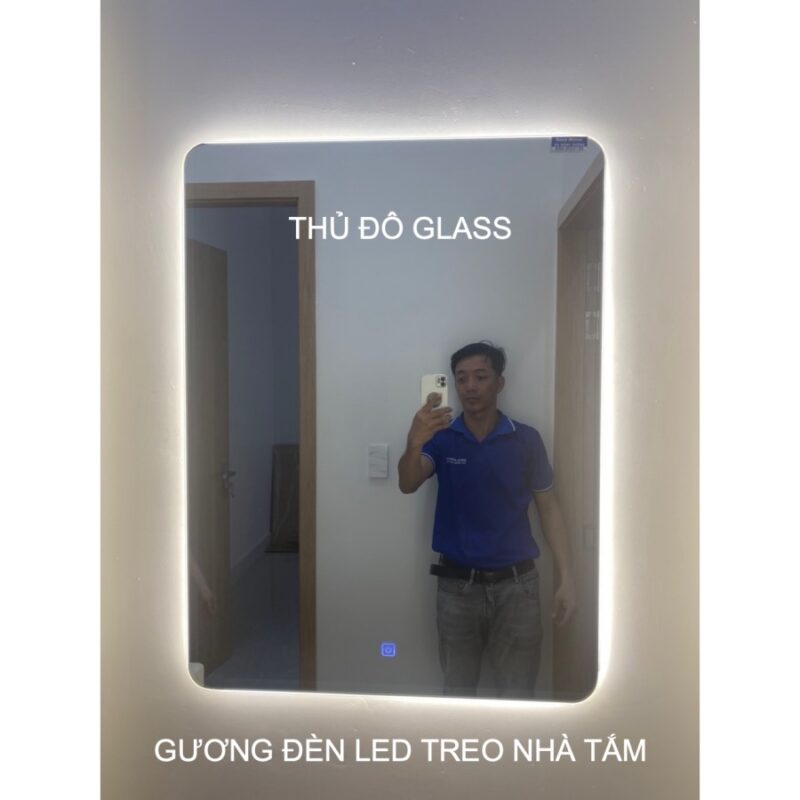 Gương đèn led treo nhà tắm phòng tắm tại An Nhơn Bình Định