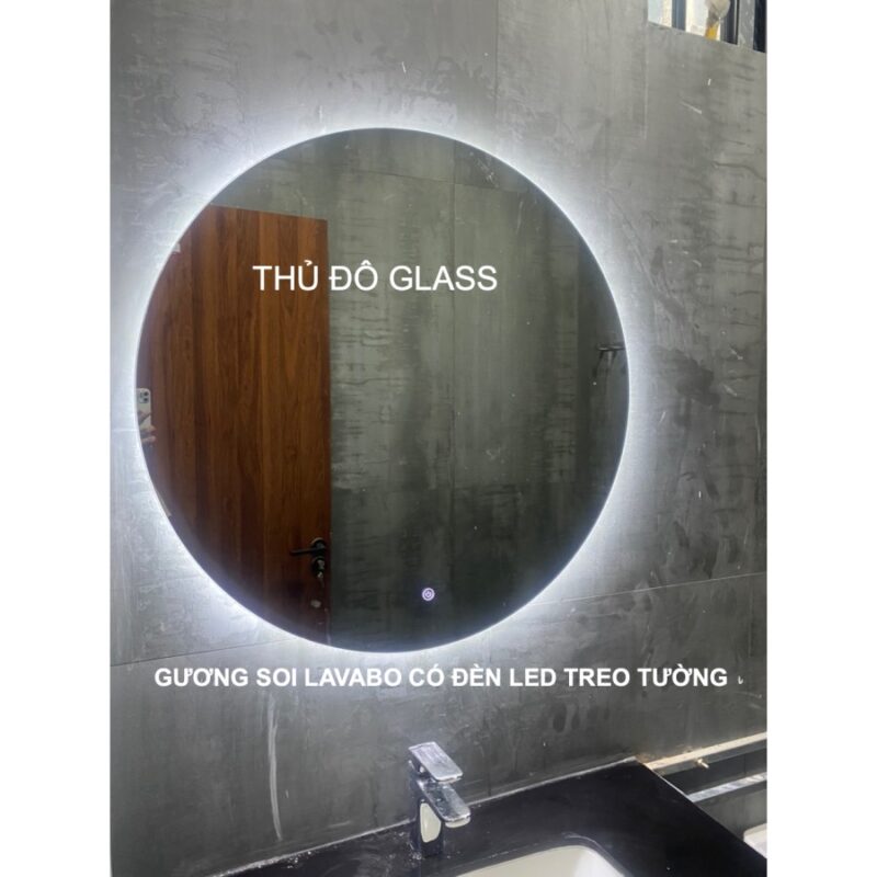 Gương soi Lavabo có đèn led hình tròn tại Quy Nhơn Bình Định